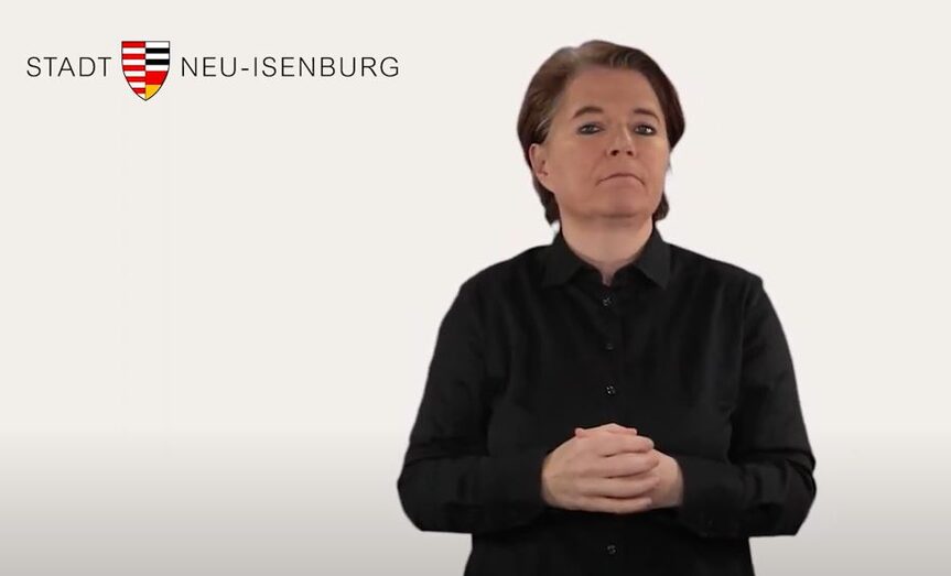 Ein Video in Gebärdensprache mit allgemeinen Hinweisen zu www.neu-isenburg.de und zur Benutzung dieser Website
