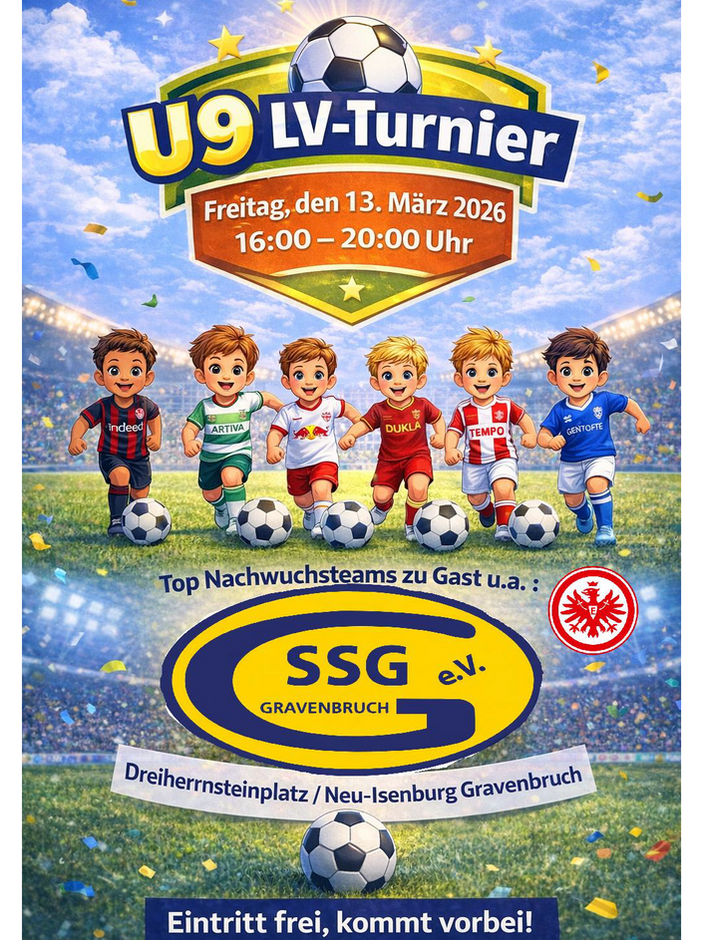 Flyer SSG Gravenbruch U9 LV-Turnier