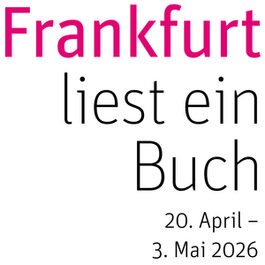 Logo mit Datum Frankfurt liest ein Buch 2026