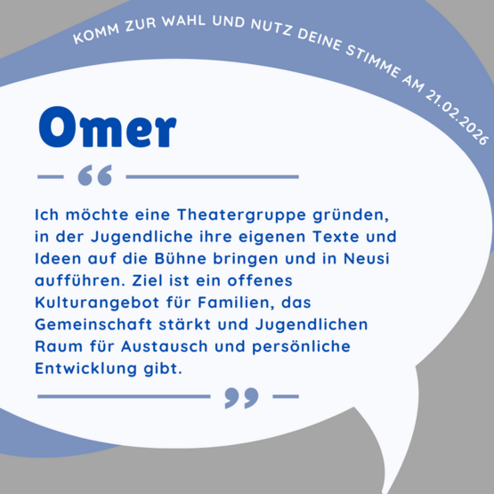 Kurzvorstellung Omer Bewerbung Jugendforum