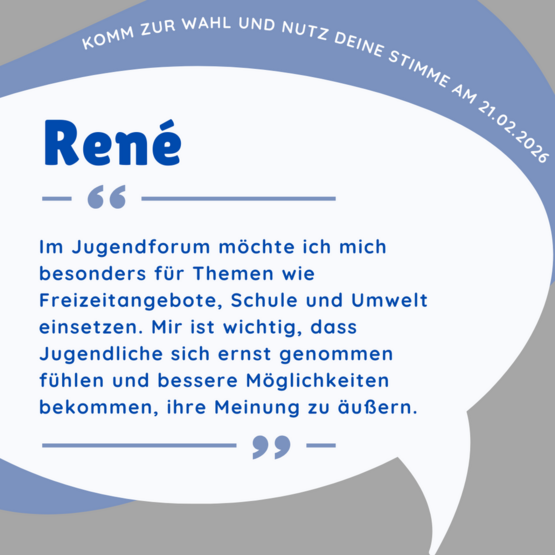 Kurzvorstellung René Bewerbung Jugendforum