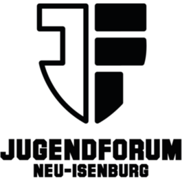 schwarzes Logo Jugendforum Neu-Isenburg