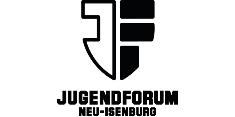 schwarzes Logo Jugendforum Neu-Isenburg