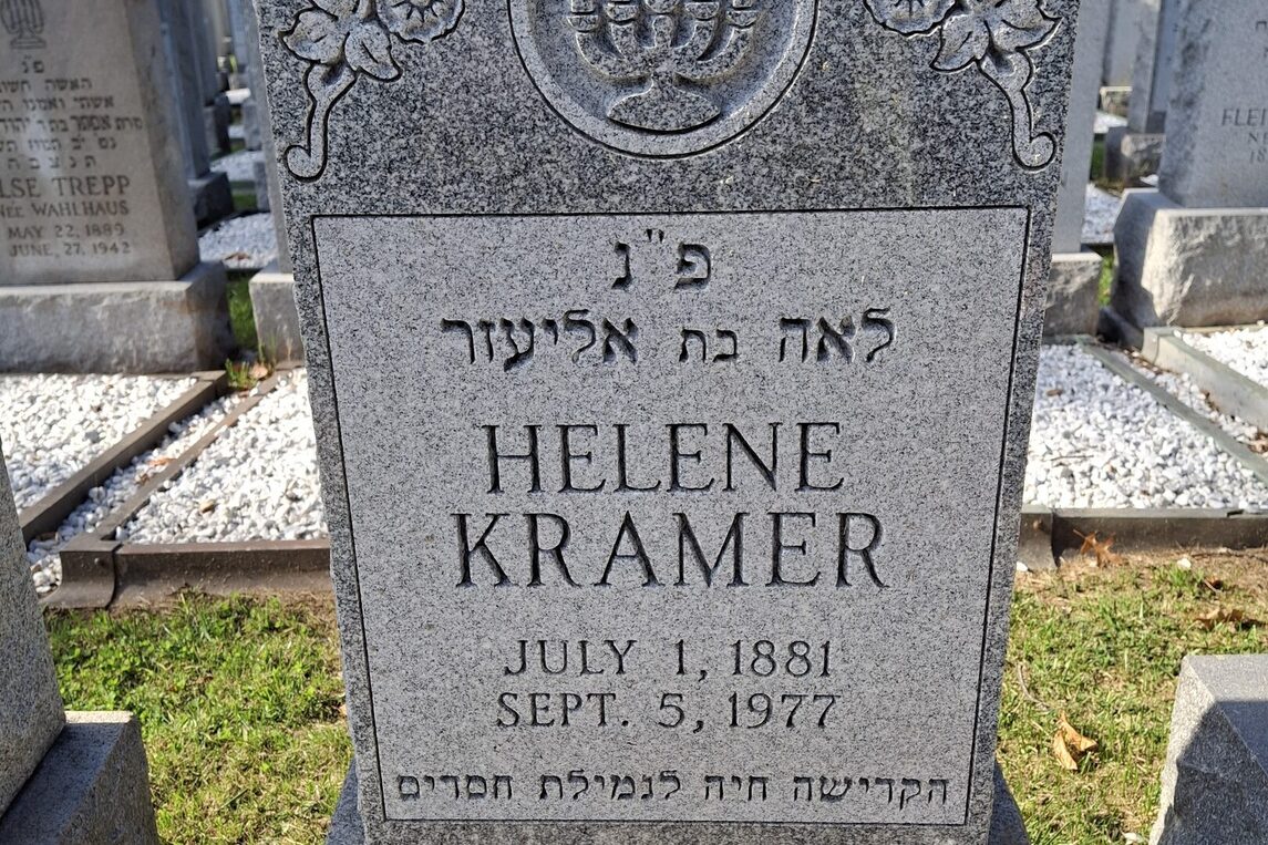 Grave of Helene Krämer