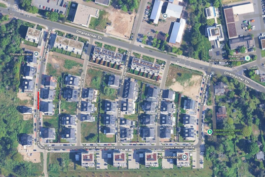 Straßenkarte Thomas-Reiter-Straße