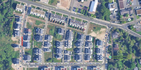 Straßenkarte Thomas-Reiter-Straße