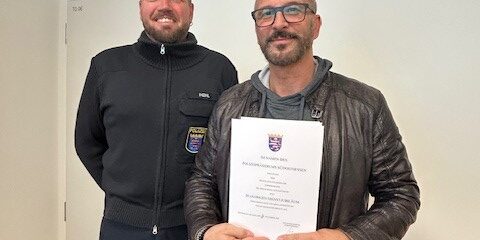 Vlnr: Polizeioberkommissar Mario Hehl, Antonio Spano