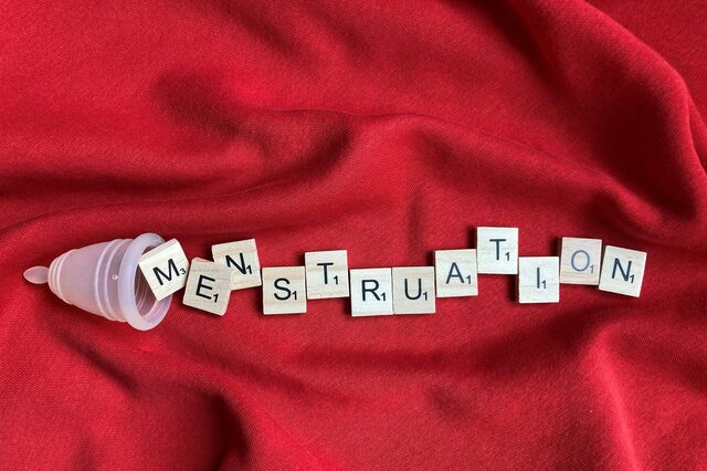 Symbolbild Menstruation in Lettern
