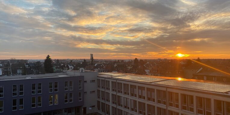 Rathaus Sonnenuntergang