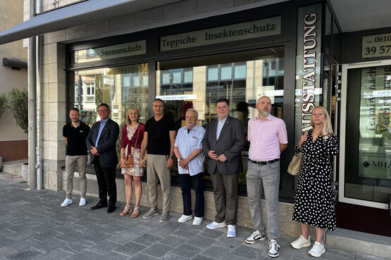 Anreizprogramm Stadtumbau, Fassade Frankfurter Straße 66, Staub Raumausstattung