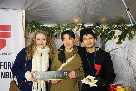 v.l.n.r. Amory Stärkel, Katsumi Cedric Kobayashi und Ayoub El Mouden