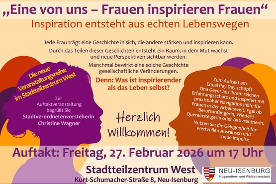 Flyer zur Frauenereihe Vorderseite
