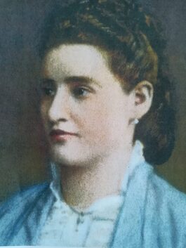 Ein farbiges Bild von Bertha Pappenheim in jungen Jahren