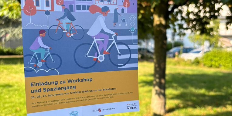 Plakat Sicher durch Neu-Isenburg