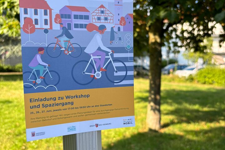 Plakat Sicher durch Neu-Isenburg