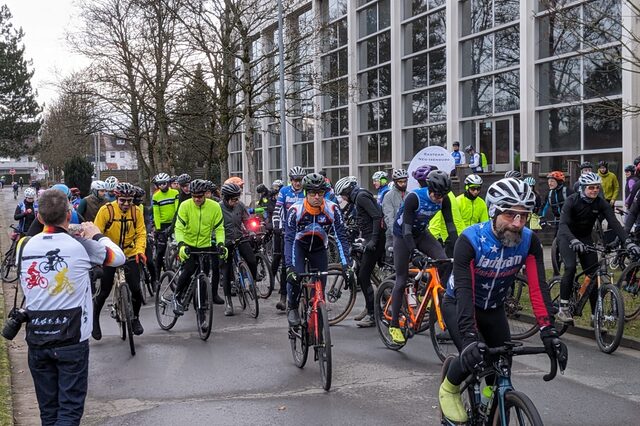 Auftaktveranstaltung 7. Januar 2024 CTF Country-Touren-Fahrt mit 155 Radfahrerinnen und Radfahrern