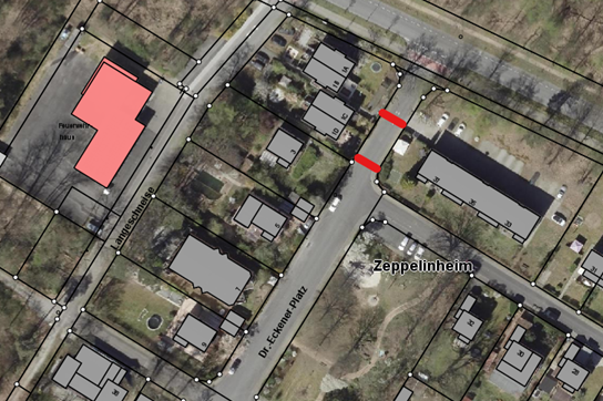 Straßenkarte Dr.-Eckener-Platz in Zeppelinheim