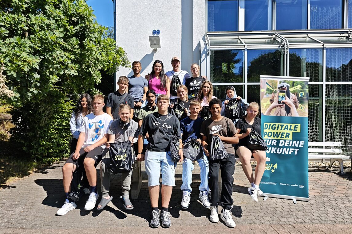 Schülerinnen und Schüler der Brüder-Grimm-Schule Neu-Isenburg bei der viertägigen Ferienfreizeit „Skills & Go“ in der Sport- und Bildungsstätte der Sportjugend Hessen in Wetzlar