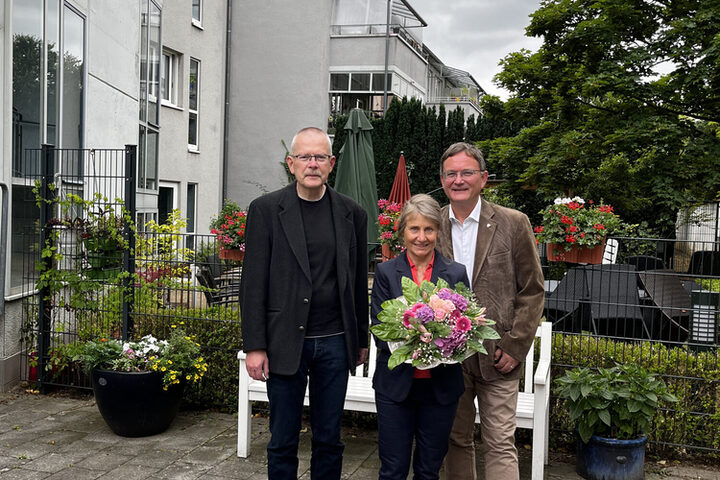 vlnr: Joachim Günther, Gundula Sauerer und Bürgermeister Dirk Gene Hagelstein