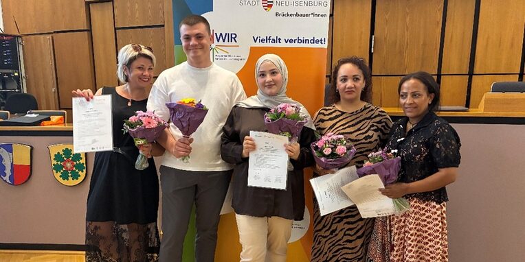 Vlnr: Valentyna Burlaka, Ivan Didenko, Bayan Raslan, Mojgan Habibi, Abebe Tsge Ketema