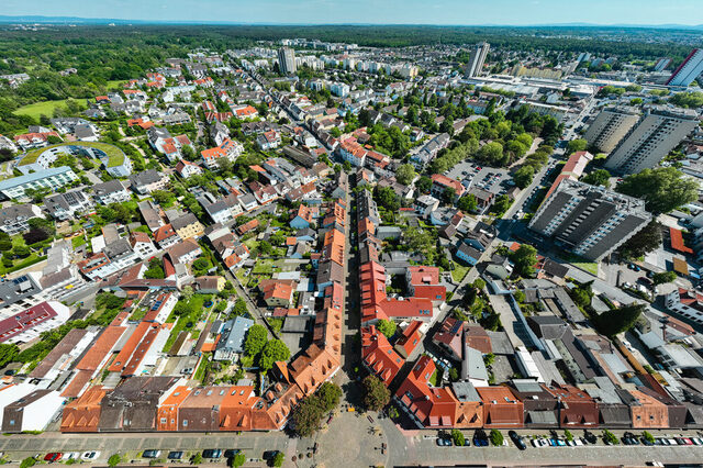Luftbildaufnahme Alter Ort Neu-Isenburg