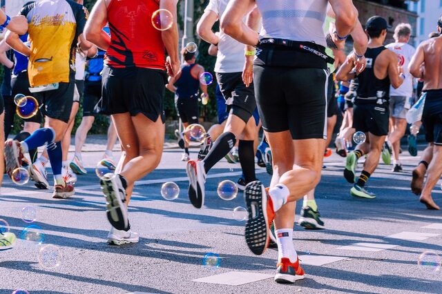 Teilnehmer bei Laufmarathon