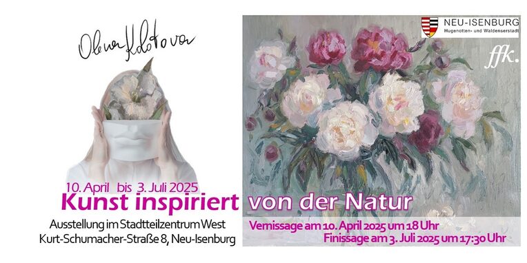 Kunst inspiriert von der Natur- Kunstausstellung von Olena Kolotova