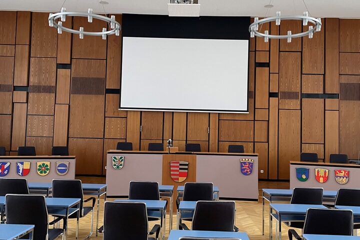 Plenarsaal im Rathaus Neu-Isenburg