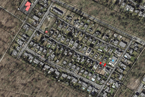 Die Kapitän-Strasser-Straße ist im Bereich der Hausnummer 6 vom 9. bis 11. März 2026 voll gesperrt (rote Markierung)