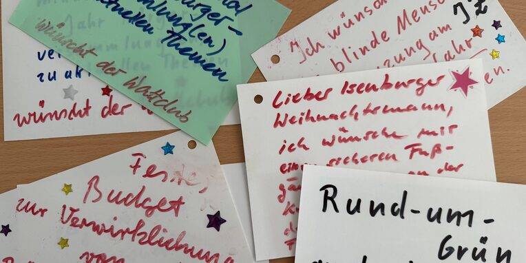 Wunschzettelaktion des Wattclubs am Nikolaustag in der Fußgängerzone