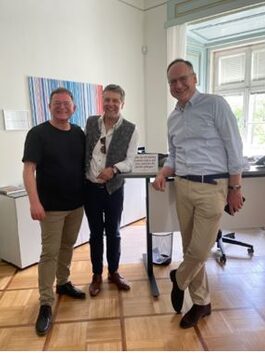 Bürgermeister Hagelstein, Bürgermeister Flammer, Landrat Quilling