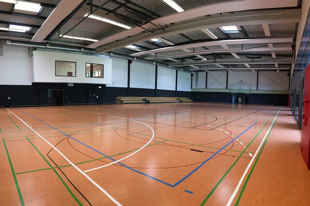 Sporthalle in der Rudi Seiferlein Halle im Sportpark