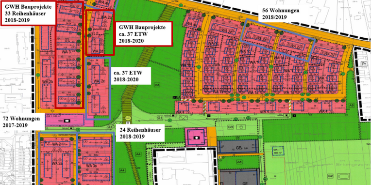 Bebauungsplan des Birkengewann