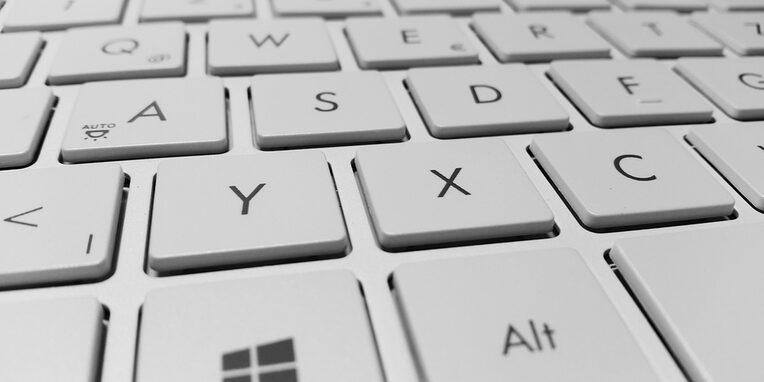 Ausschnitt einer Computertastatur