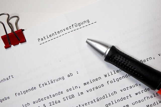 Foto Patientenverfügung