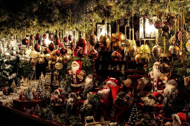 Weihnachtsmarkt, Weihnachtsstand, Verkauf