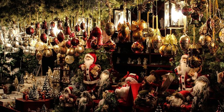 Weihnachtsmarkt, Weihnachtsstand, Verkauf