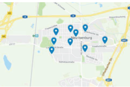 Sirenenstandorte in Neu-Isenburg