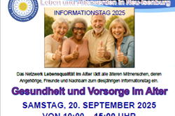 Plakat Seniorentag am 20.09.2025