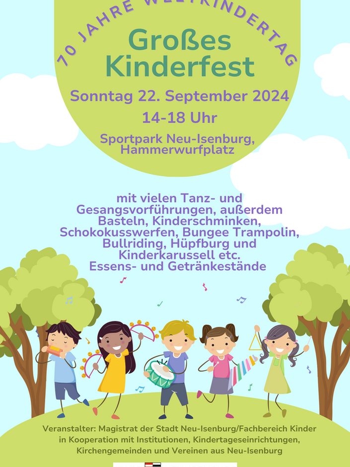 Großes Kinder- und Familienfest auf dem Hammerwurfplatz im Sportpark Alicestraße am Sonntag, 22 September, 14:00 Uhr bis 18:00 Uhr